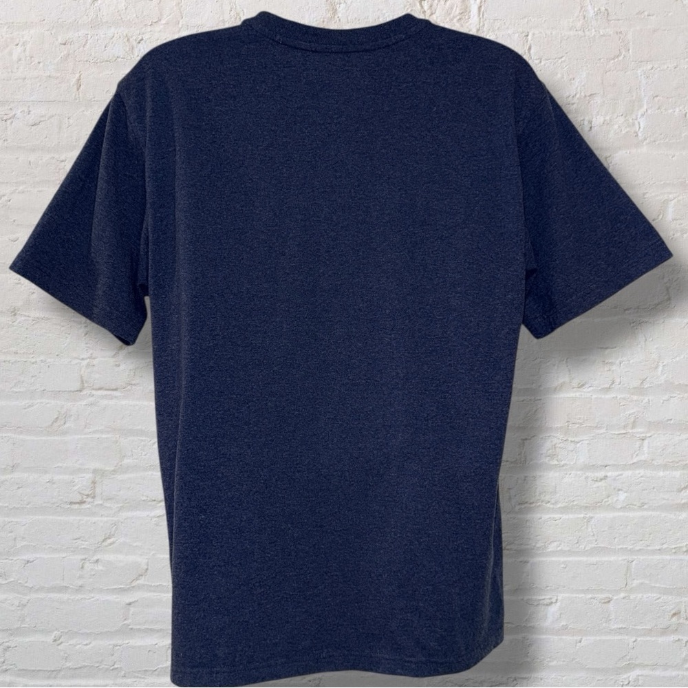 Carhartt K84 Men’s Henley Shirt Medium Blue Pocket Tee Loose Fit - Picture 6 of 11